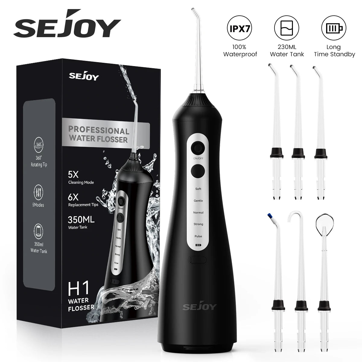 Sejoy Cordless Water Flosser for Teeth