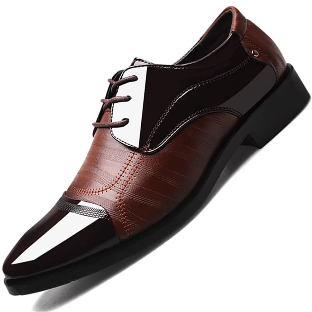 Men’s Patent Leather Business Oxfords