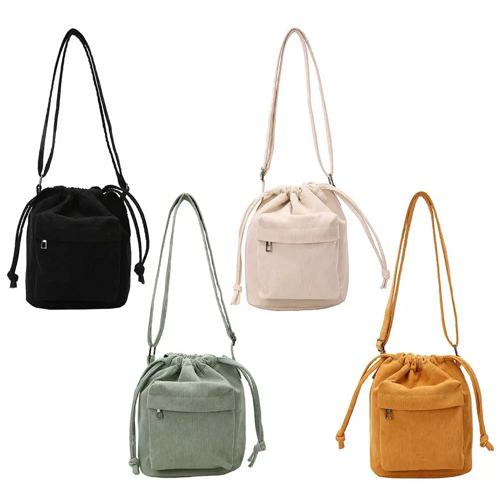 Corduroy Crossbody Shoulder Bag Women