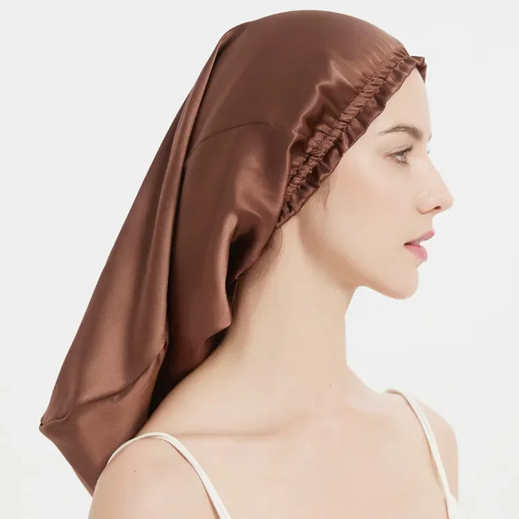 Pure Mulberry Silk Sleep Bonnet Cap