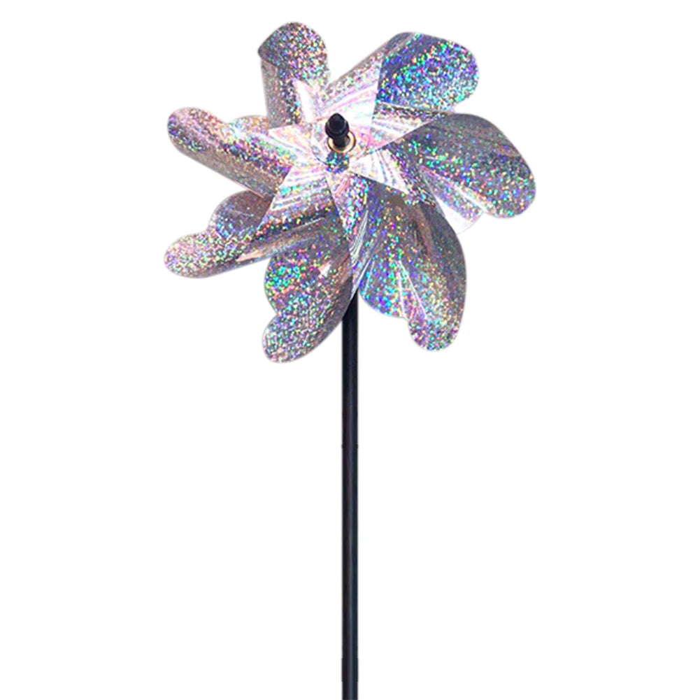 Silver Anti Bird Reflective Windmill