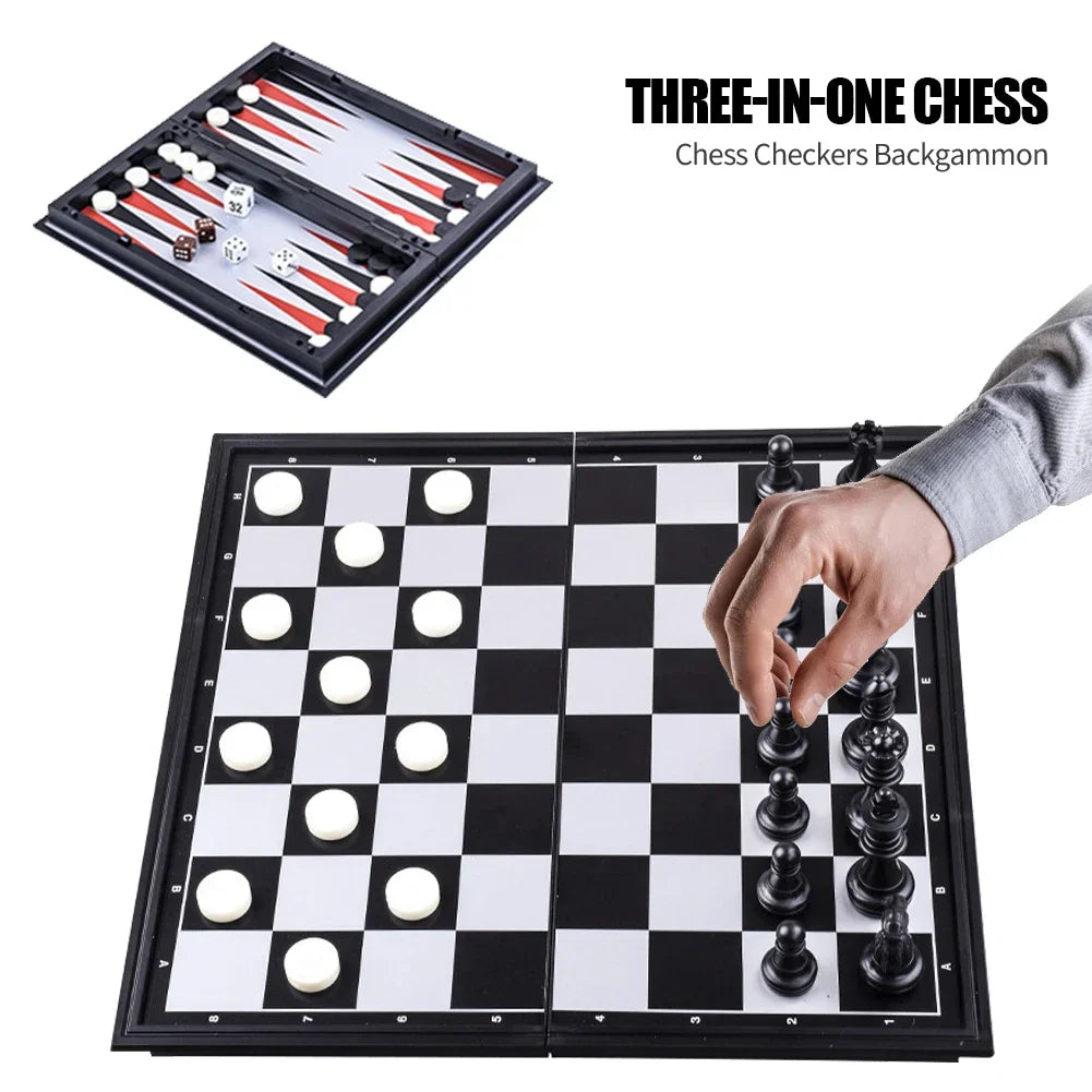 Magnetic Folding Chess Set – 20cm Board