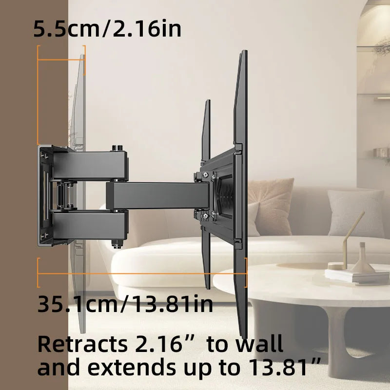 Dual Swivel TV Wall Mount 32-70 Inch