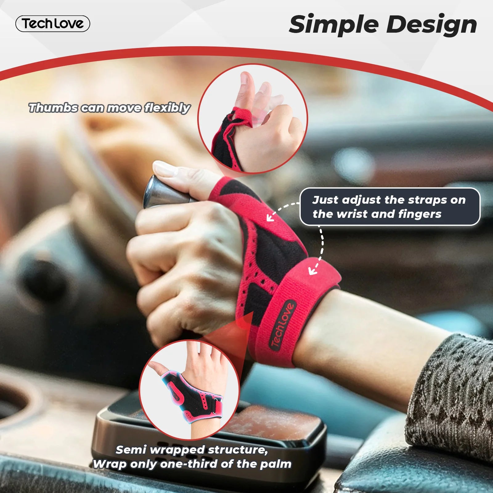 Adjustable Wrist Brace for Carpal Tunnel