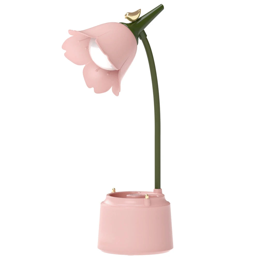 Cute Flower Reading Lamp with Phone Holder