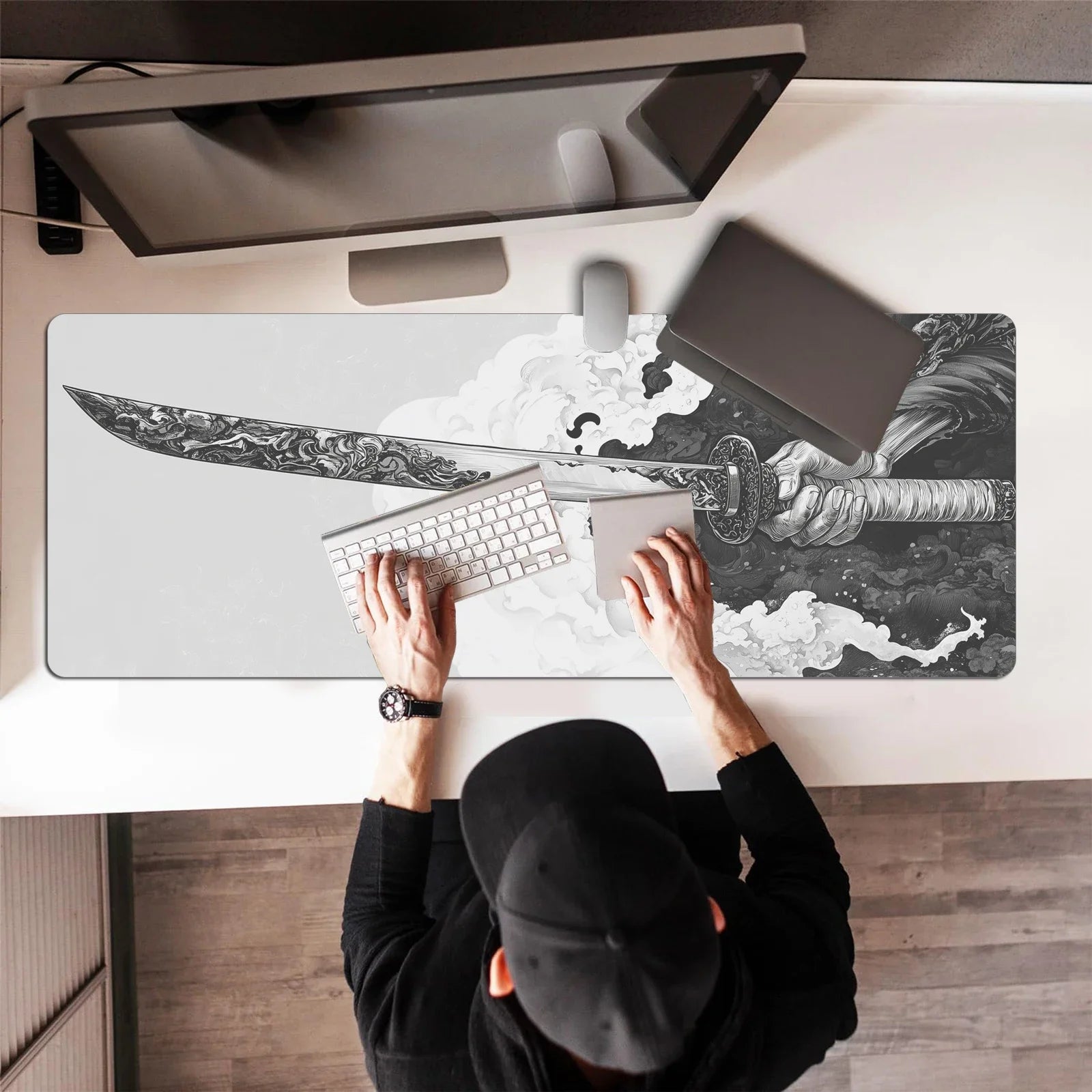 ftvae Comic Sword XXL Gaming Mouse Pad