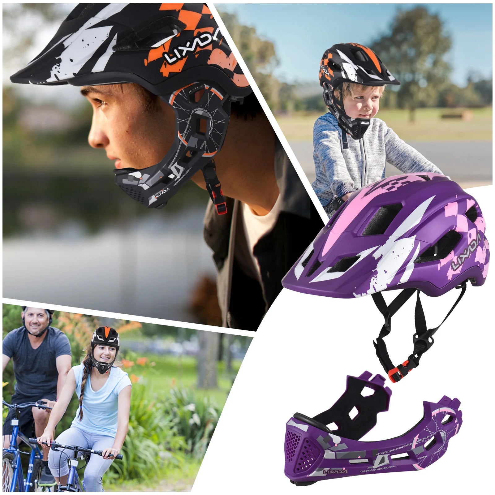 Kids Detachable Full Face Helmet