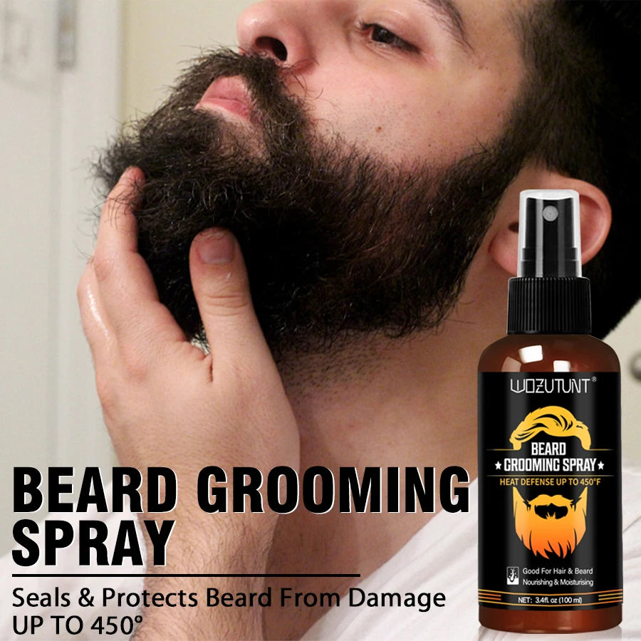 Men’s Facial Hair Care Spray & Beard BalmFacial hair care