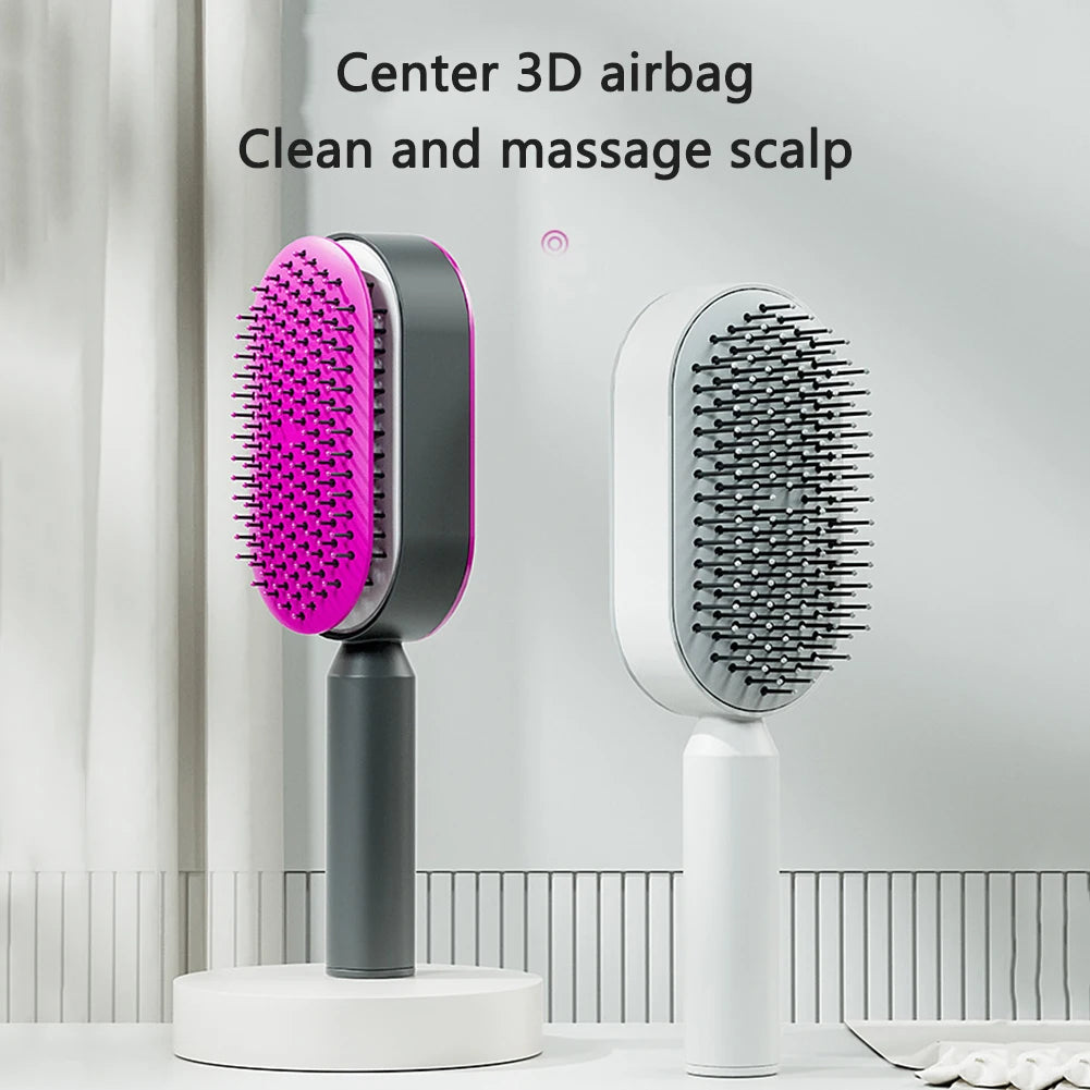 Self Cleaning Scalp Massage Hair Brush
