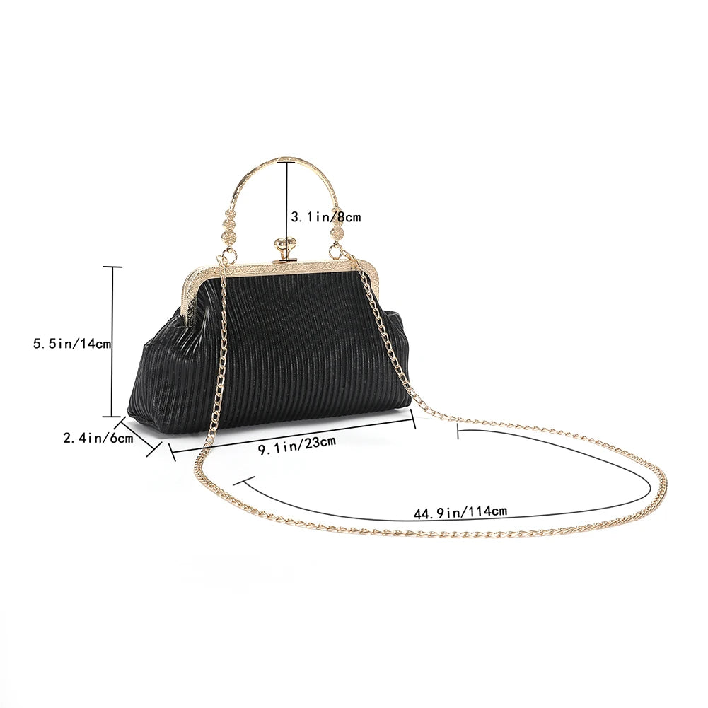 Ladies PU Leather Chain Messenger Bag