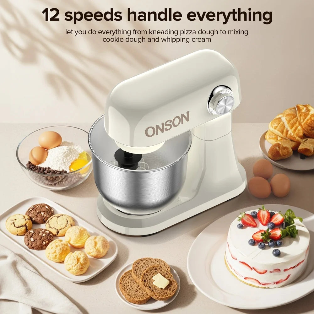 12-Speed Stand Mixer with 5QT Bowl