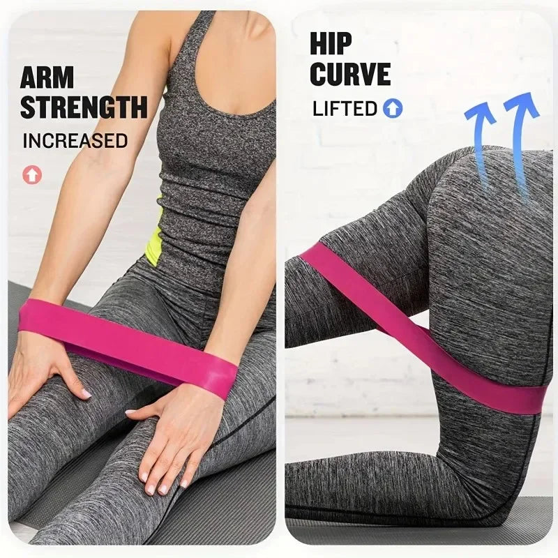5Pcs Fitness Elastic Resistance Band Set