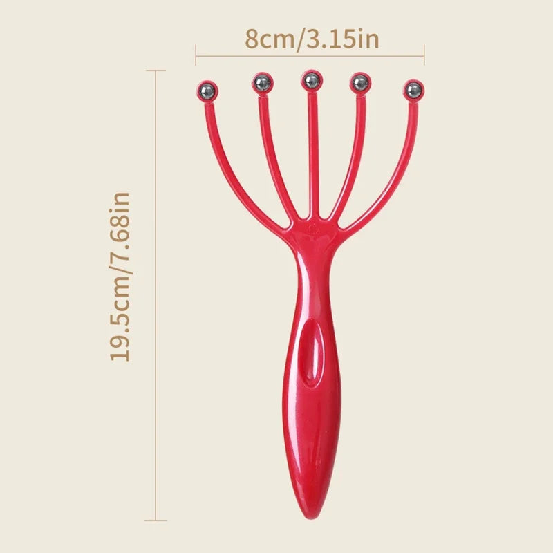 Magnetic Bead Five-Claw Scalp Massager