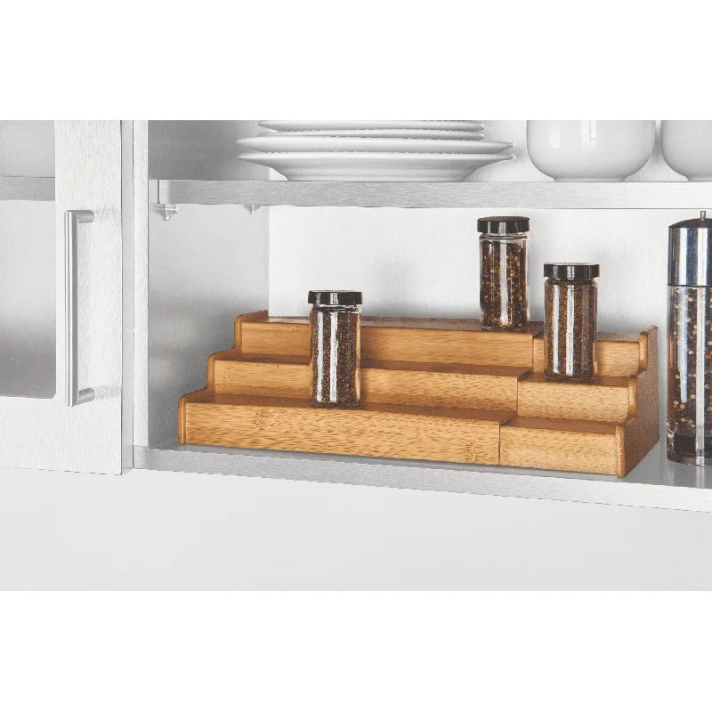 Expandable Bamboo 3-Tier Spice Rack