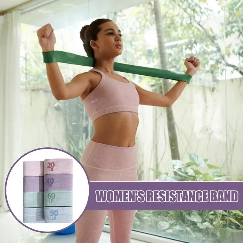 4-Piece Exercise Resistance Bands Set