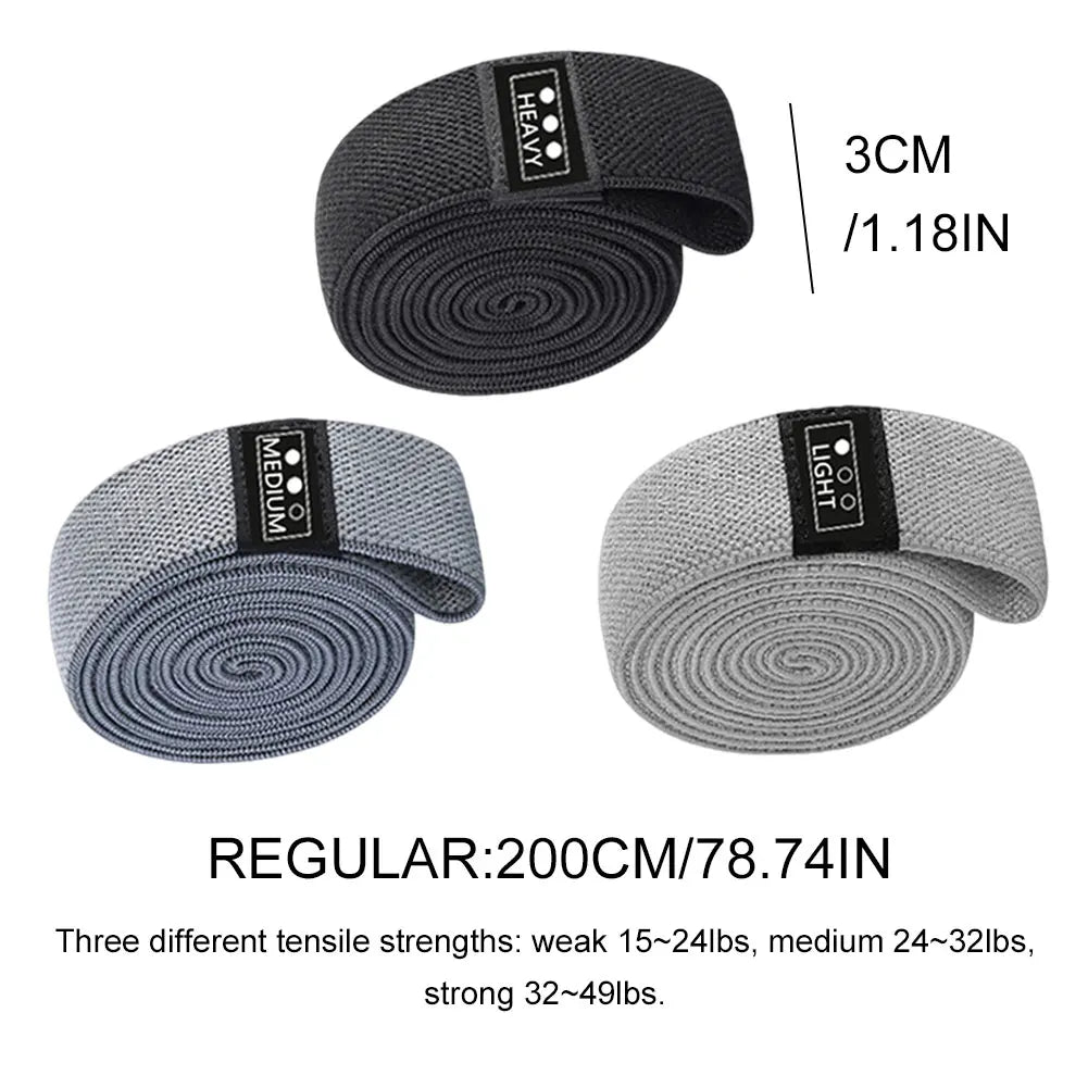 3Pcs Long Resistance Workout Bands