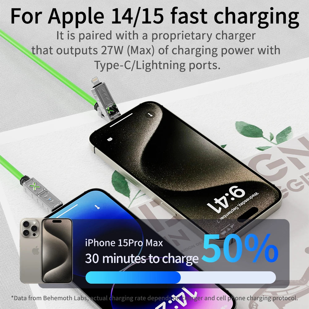 240W 4-in-1 USB-C Fast Charging Cable