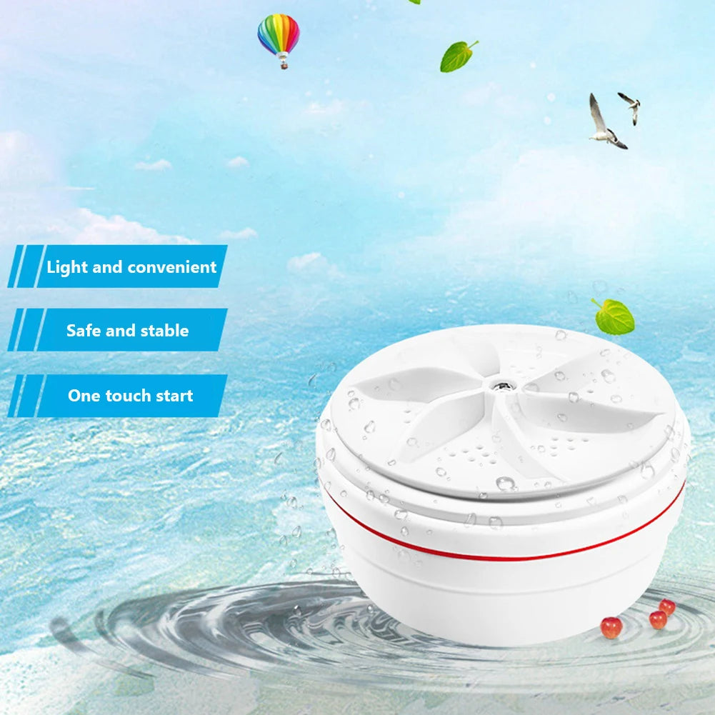 Portable USB Ultrasonic Turbo Washer