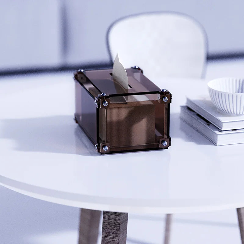 Acrylic Industrial Tissue Holder Box