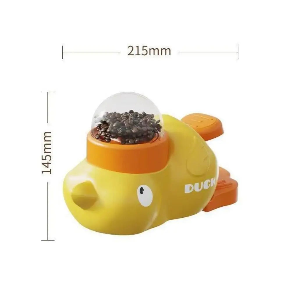 Yellow Duck Dog Puzzle Feeder Toy