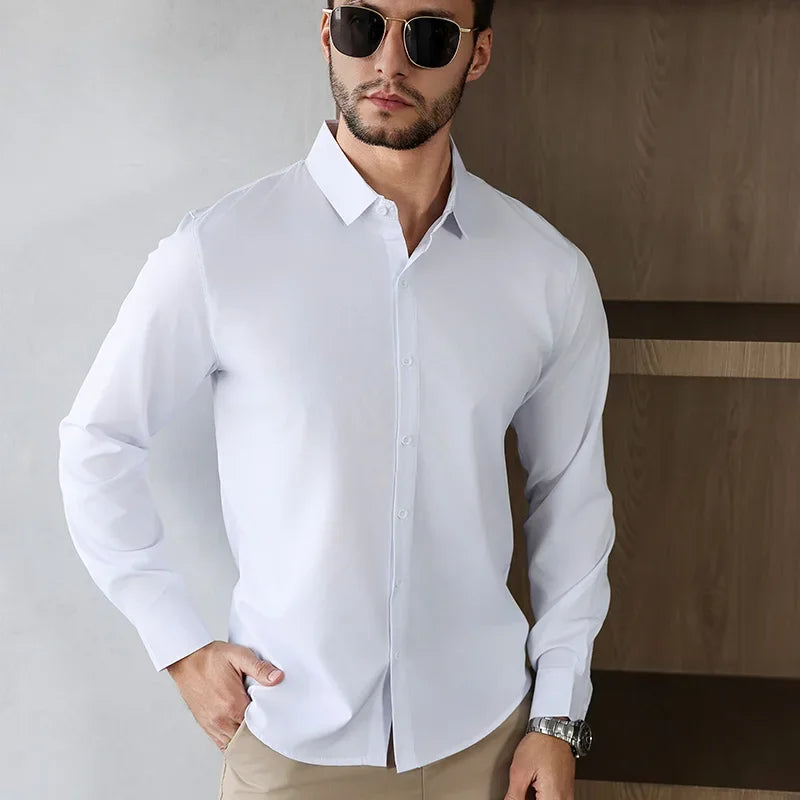 Men's Wrinkle-Free Long Sleeve Shirt