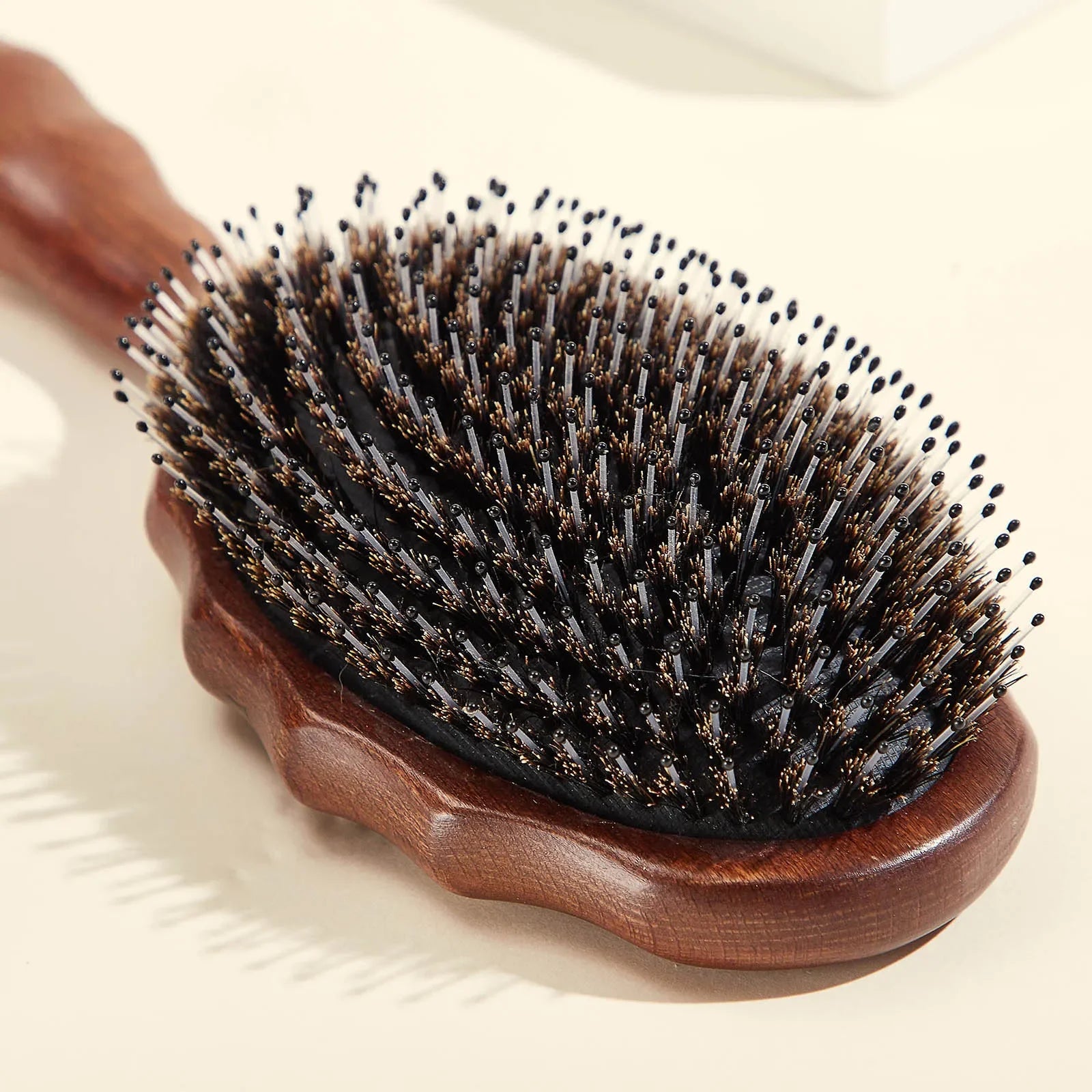 Professional Wooden Bristle Hair Comb