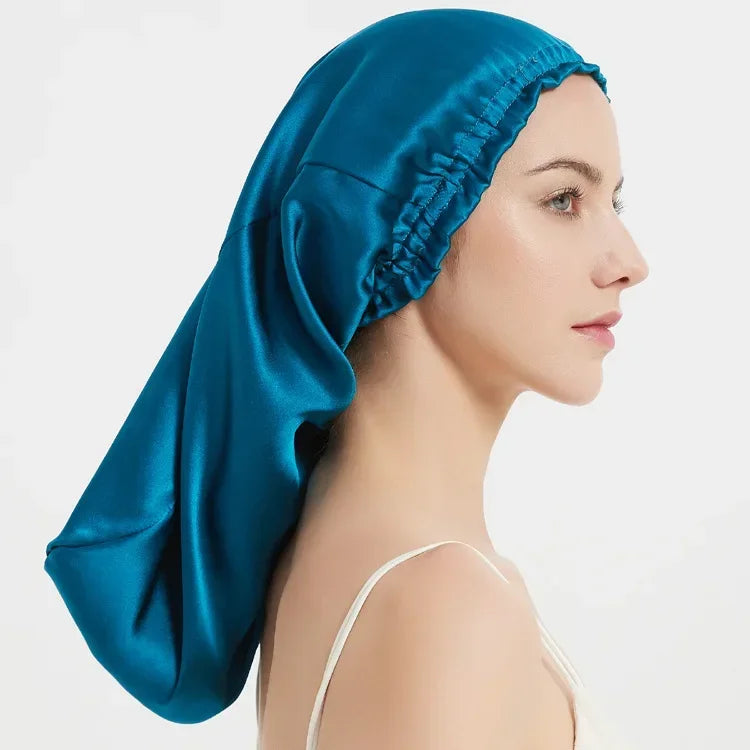 Pure Mulberry Silk Sleep Bonnet Cap