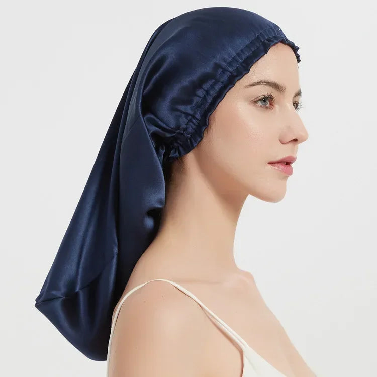 Pure Mulberry Silk Sleep Bonnet Cap