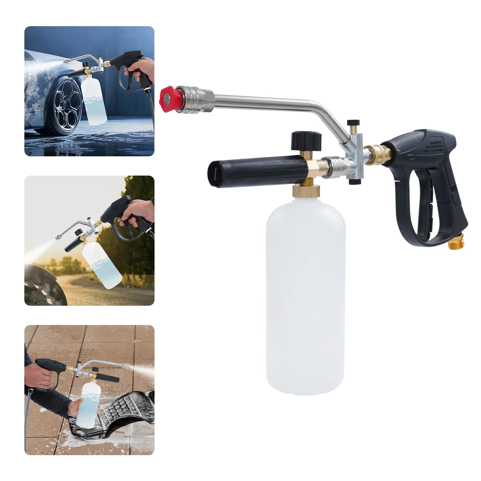 2in1 Pressure Washer Gun with 5 Nozzles