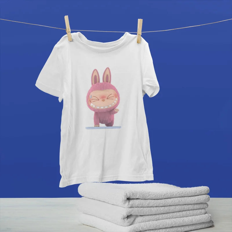 Bulala Shy Bunny Pink T-Shirt Design
