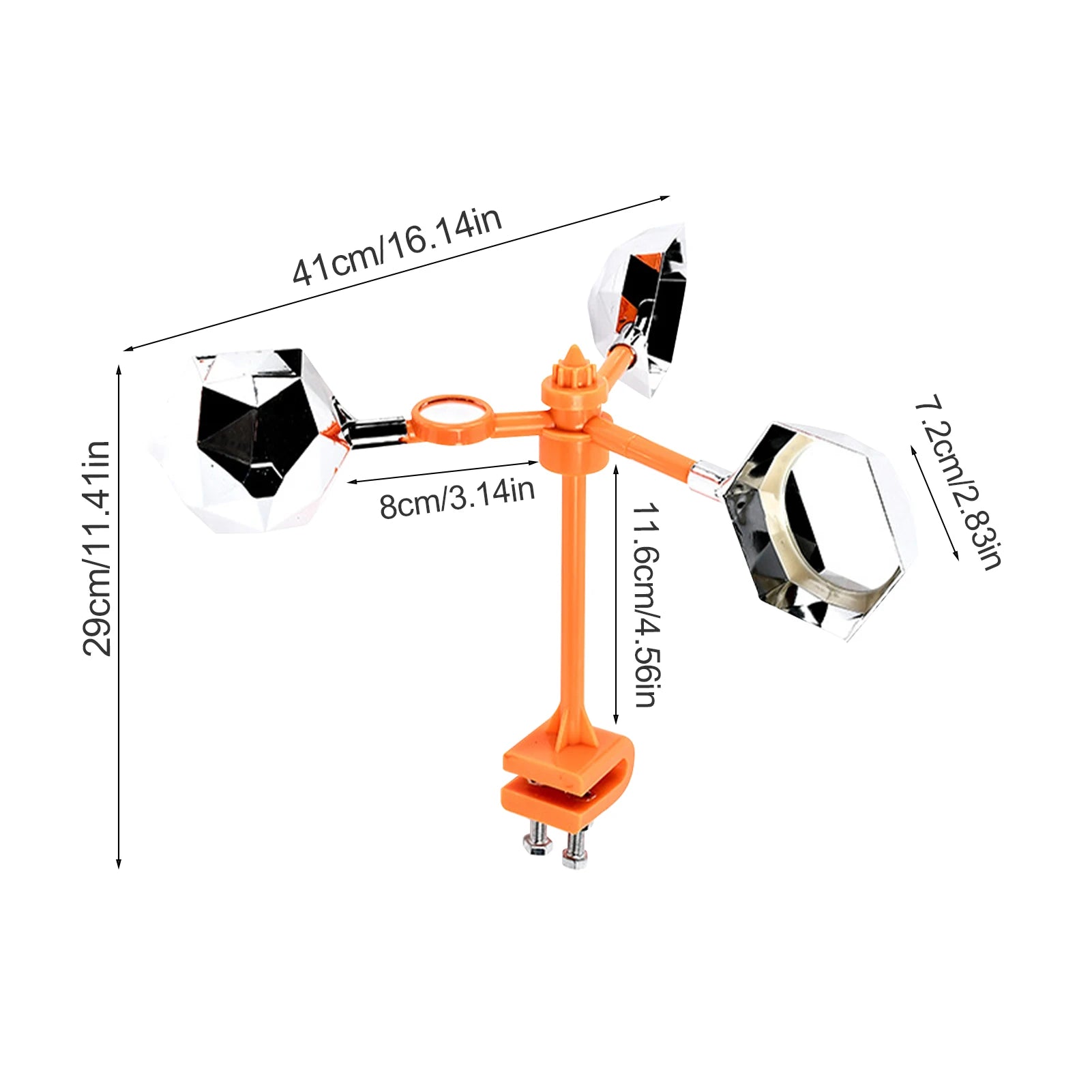 Reflective Solar Bird Repellent Windmill