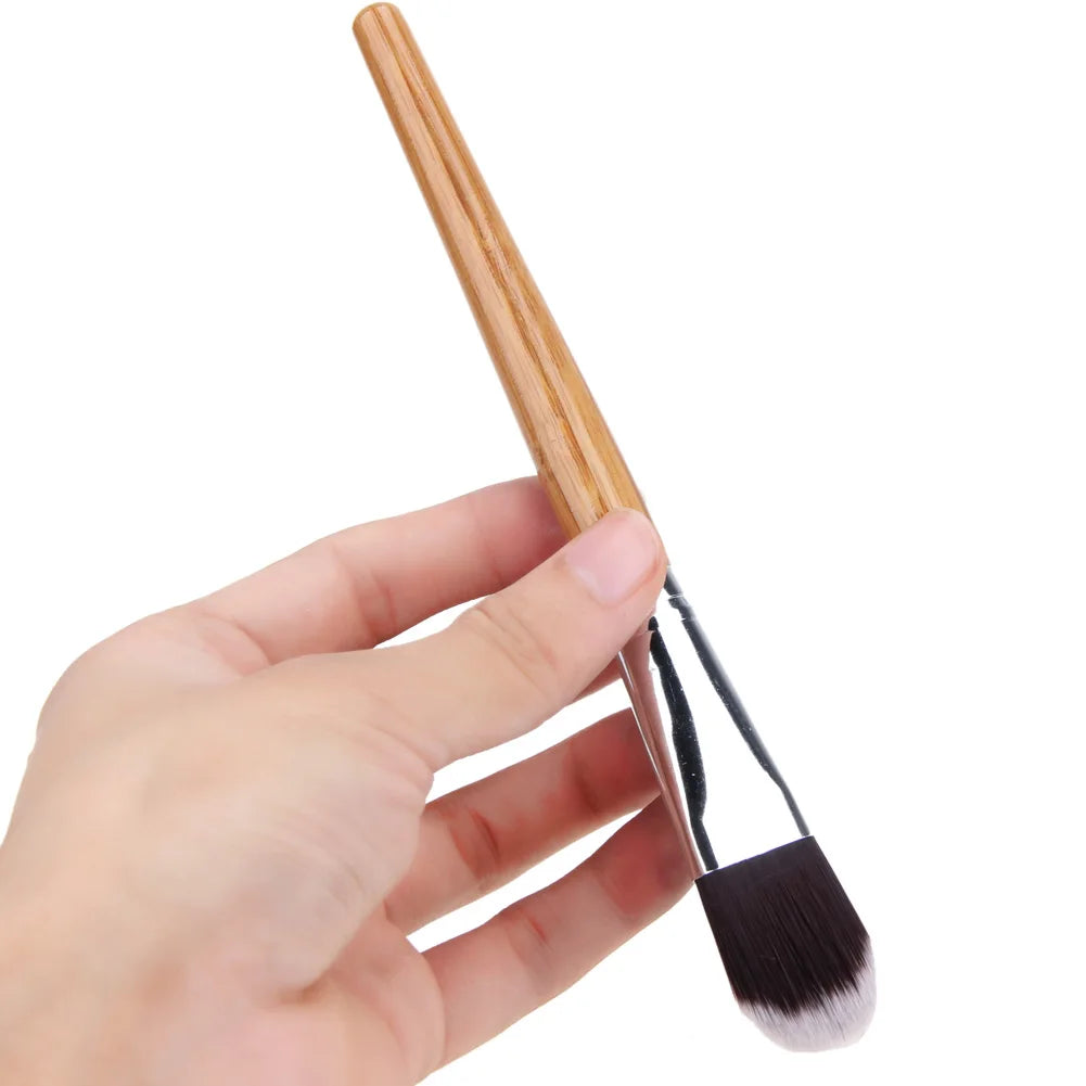 Washable Foundation Brush with Bamboo Handle