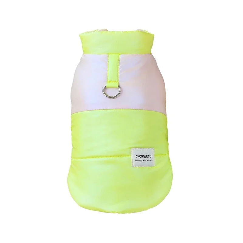 Winter Pet Jacket with Leash Ring