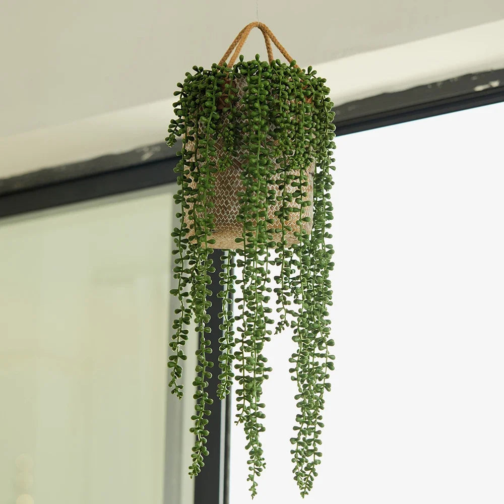 Hanging Faux Succulent Vine for Wall Decor