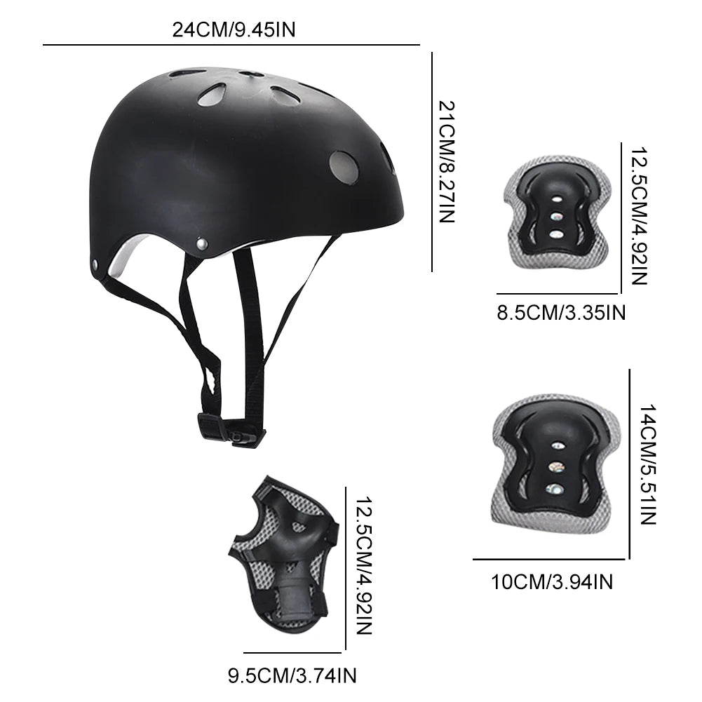 Kids Bike Helmet & Pad Set