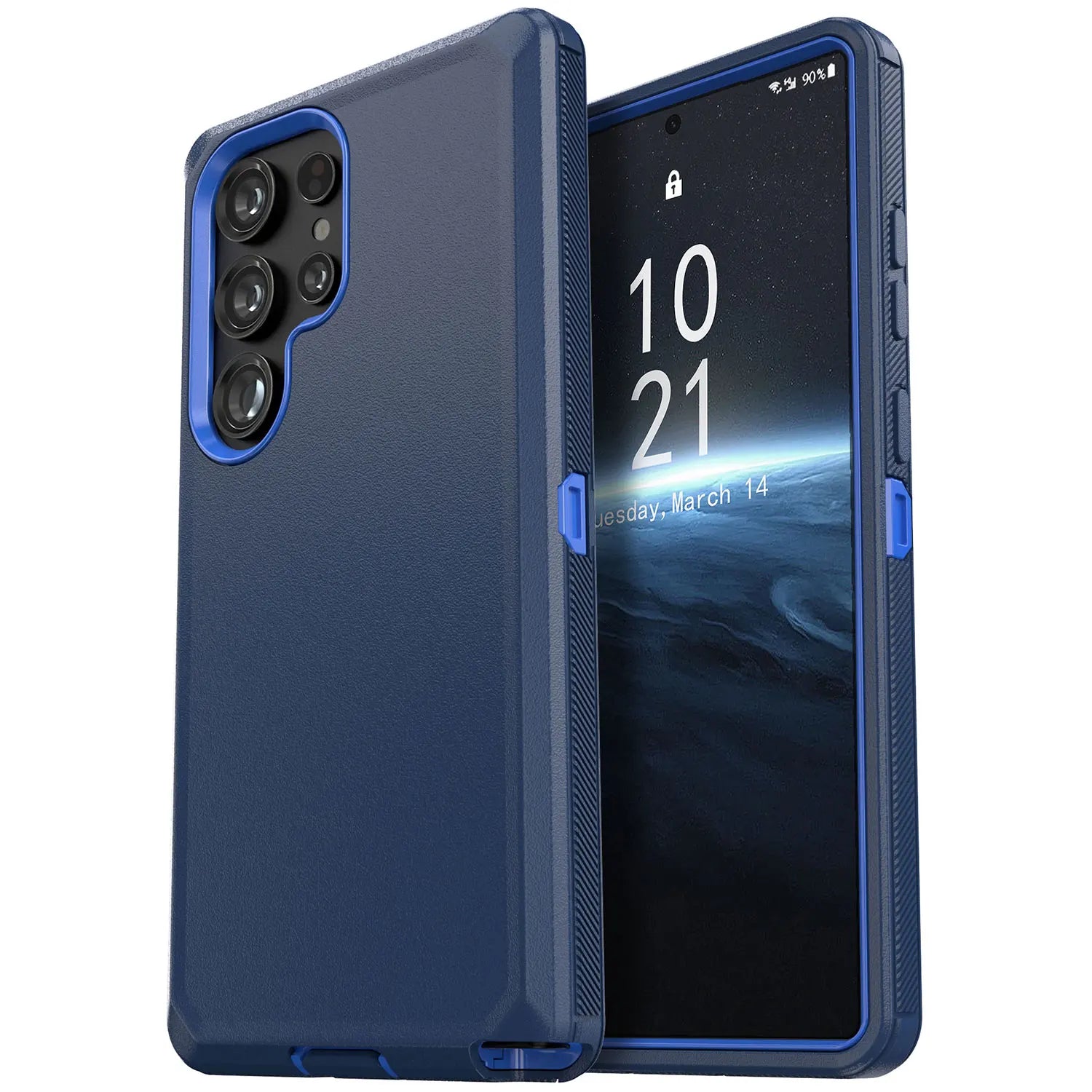 Galaxy S24 Series Rugged 3-in-1 Case – Blue