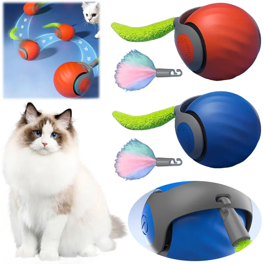 Smart Moving Cat Toy Ball Rechargeable