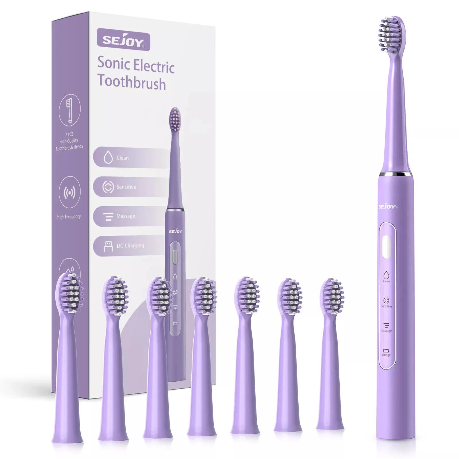 SEJOY Sonic Electric Toothbrush 3 Modes