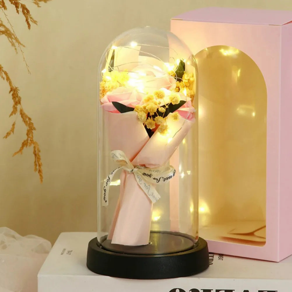 Forever Rose LED Night Light Dome