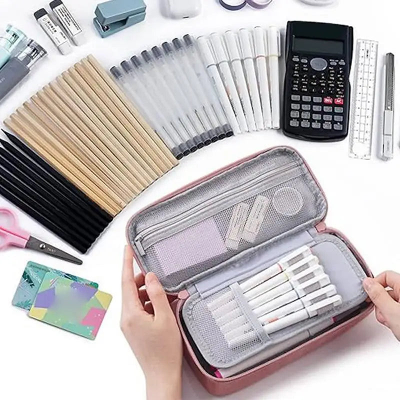 Zipper Pen Pouch Stationery Organizer