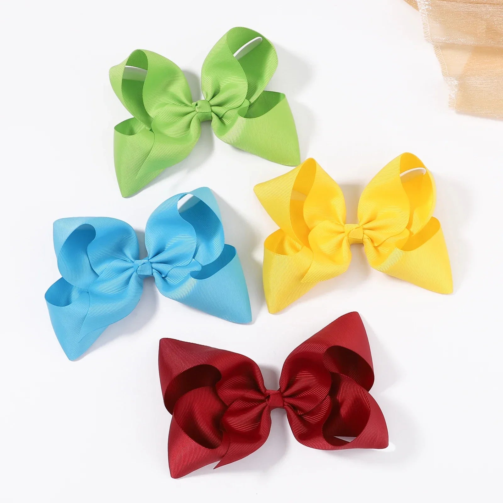 6 Inch Grosgrain Ribbon Hair Bows