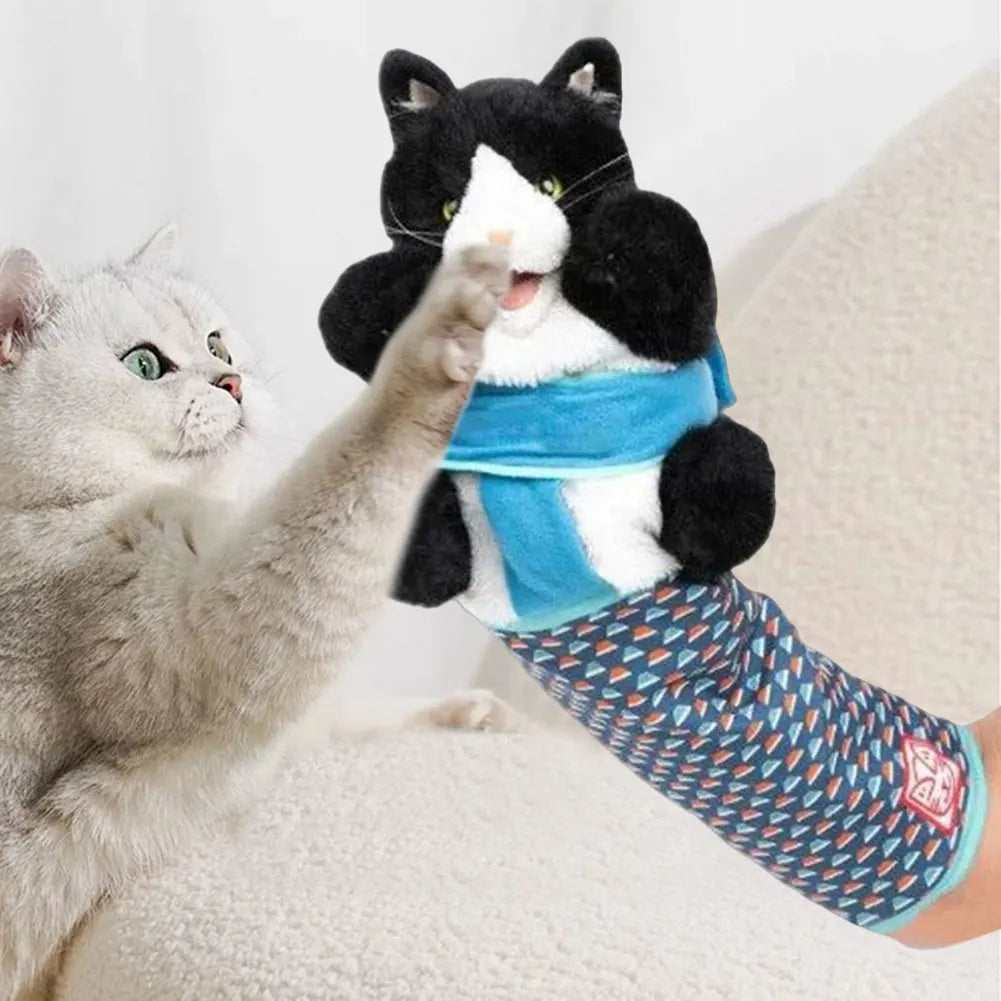 Cat Wrestler Puppet Stuffed Toy Set