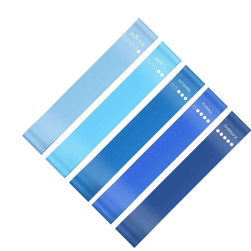 5Pcs Fitness Elastic Resistance Band Set