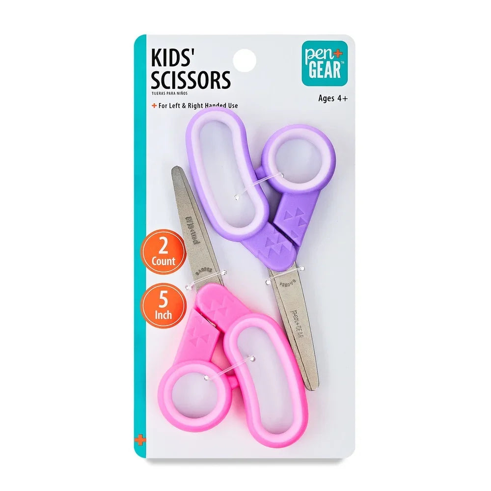 7 Pack 5" Blunt Tip Scissors Pink Purple