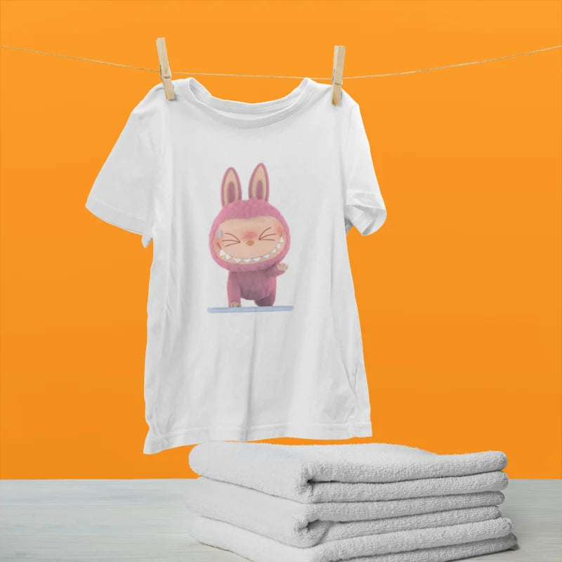 Bulala Shy Bunny Pink T-Shirt Design