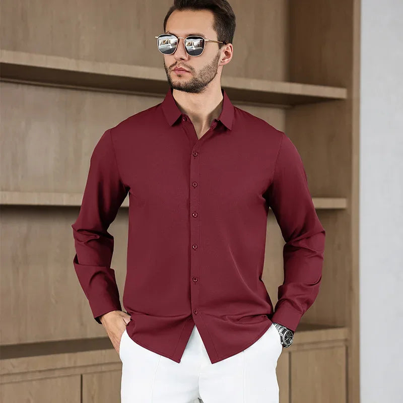 Men's Wrinkle-Free Long Sleeve Shirt