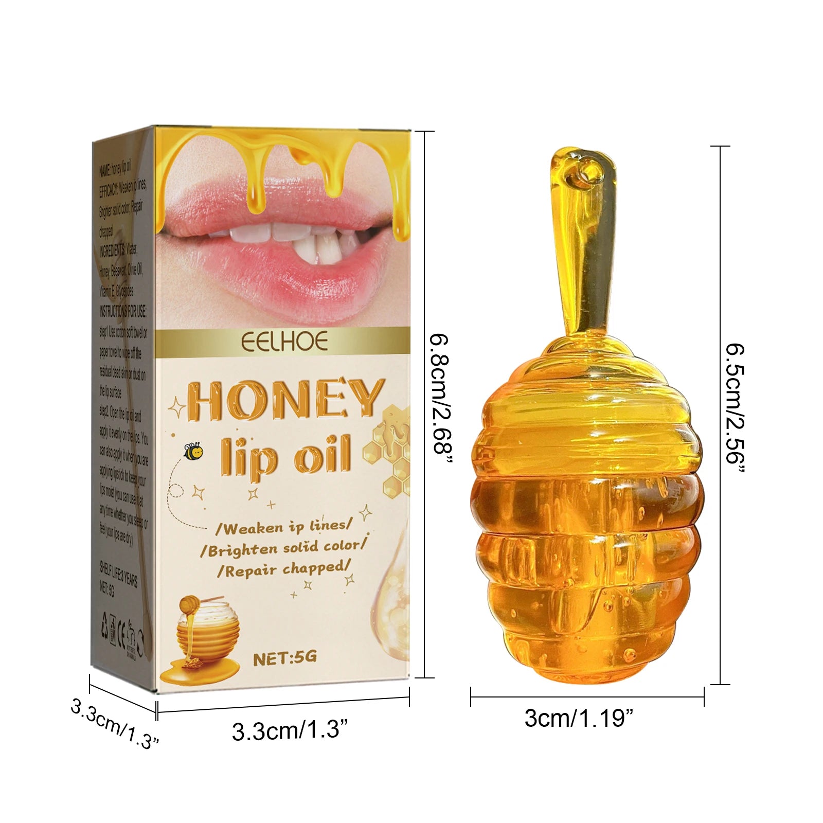 Honey Beeswax Lip Oil Balm