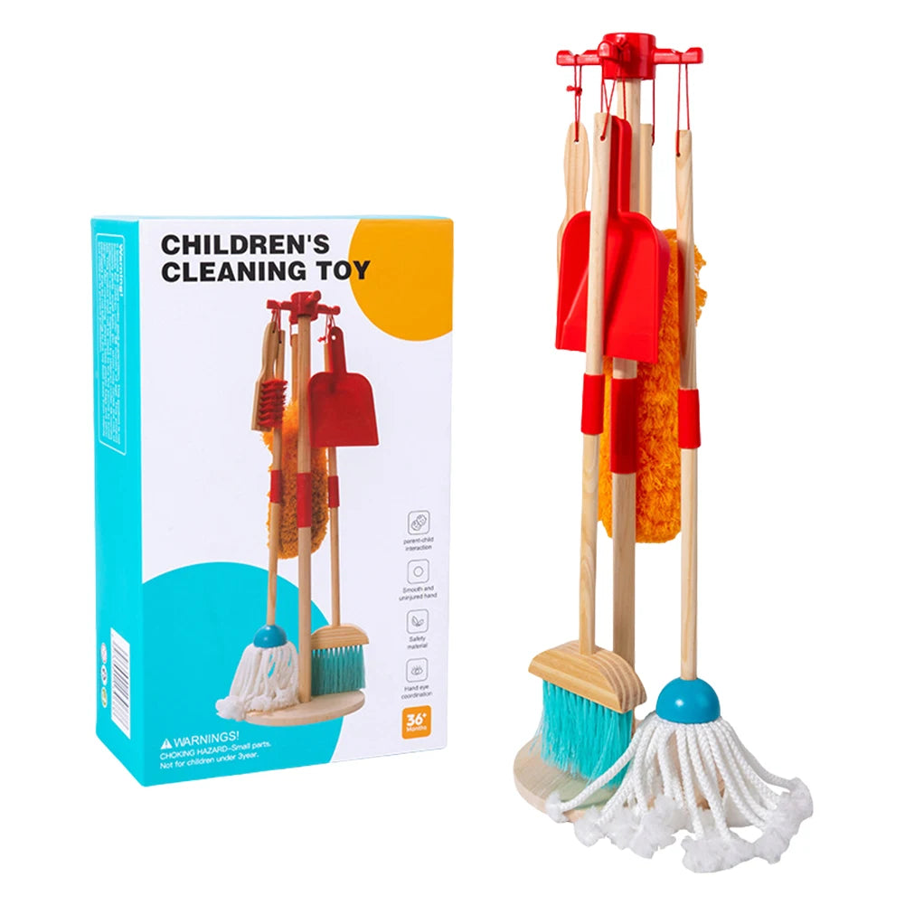 Wooden Montessori Kids Cleaning Set
