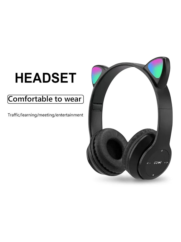Wireless Cat Ear Bluetooth Headphones