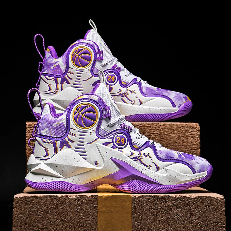 Men's No-Slip Breathable Basketball Shoes